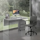 Sillón de Oficina con Respaldo Alto o Bajo - Rubidio Viadurini