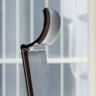 Silla de oficina ergonómica giratoria con ruedas y reposacabezas - Gimiglia Viadurini