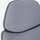 Silla de oficina giratoria ajustable en acero y poliéster - Luigio Viadurini