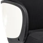 Silla de oficina giratoria ajustable en acero y poliéster - Luigio Viadurini