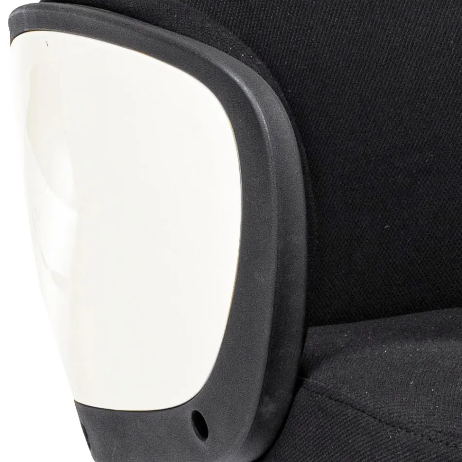 Silla de oficina giratoria ajustable en acero y poliéster - Luigio Viadurini