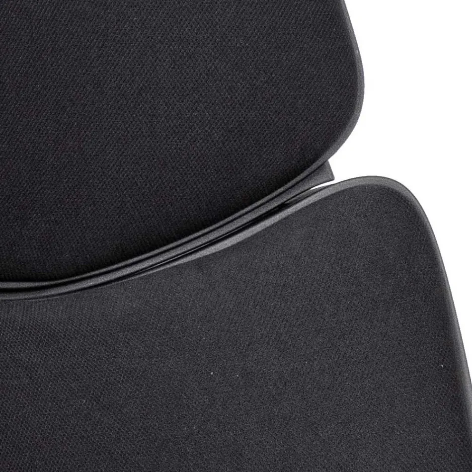 Silla de oficina giratoria ajustable en acero y poliéster - Luigio Viadurini