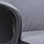 Silla de oficina giratoria ajustable en acero y poliéster - Luigio Viadurini