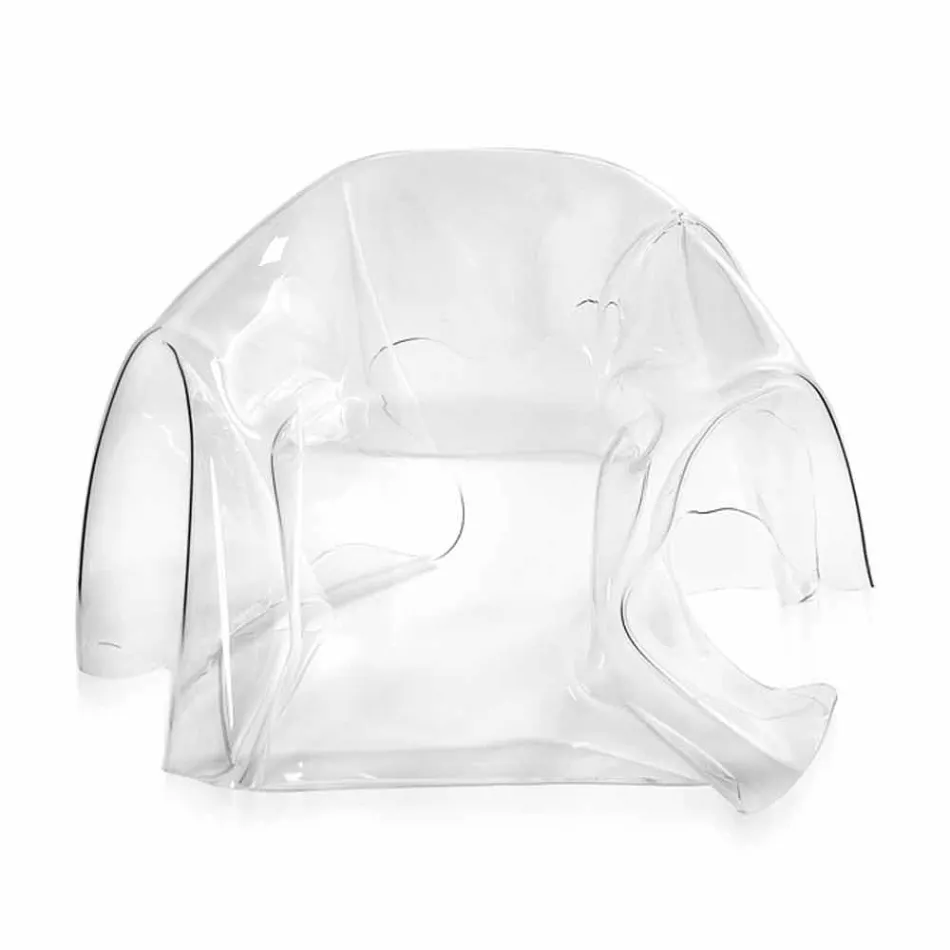 Sillón de diseño moderno en plexiglás transparente París, hecho en Italia. Viadurini