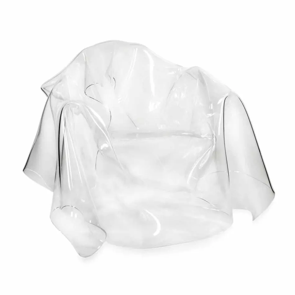 Sillón de diseño moderno en plexiglás transparente París, hecho en Italia. Viadurini