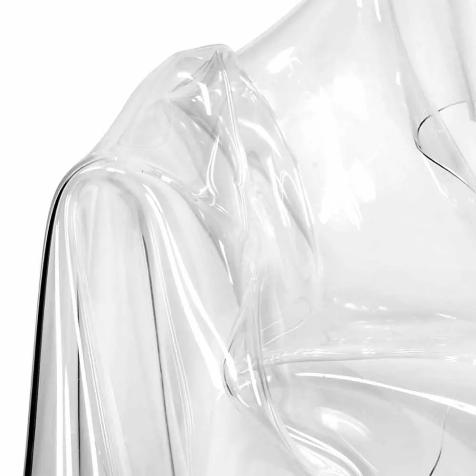 Sillón de diseño moderno en plexiglás transparente París, hecho en Italia. Viadurini