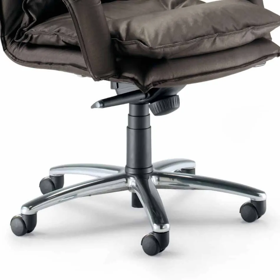 Sillón de polipiel de diseño direccional hecho en Italia Gemma Viadurini