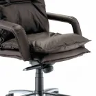 Sillón de polipiel de diseño direccional hecho en Italia Gemma Viadurini