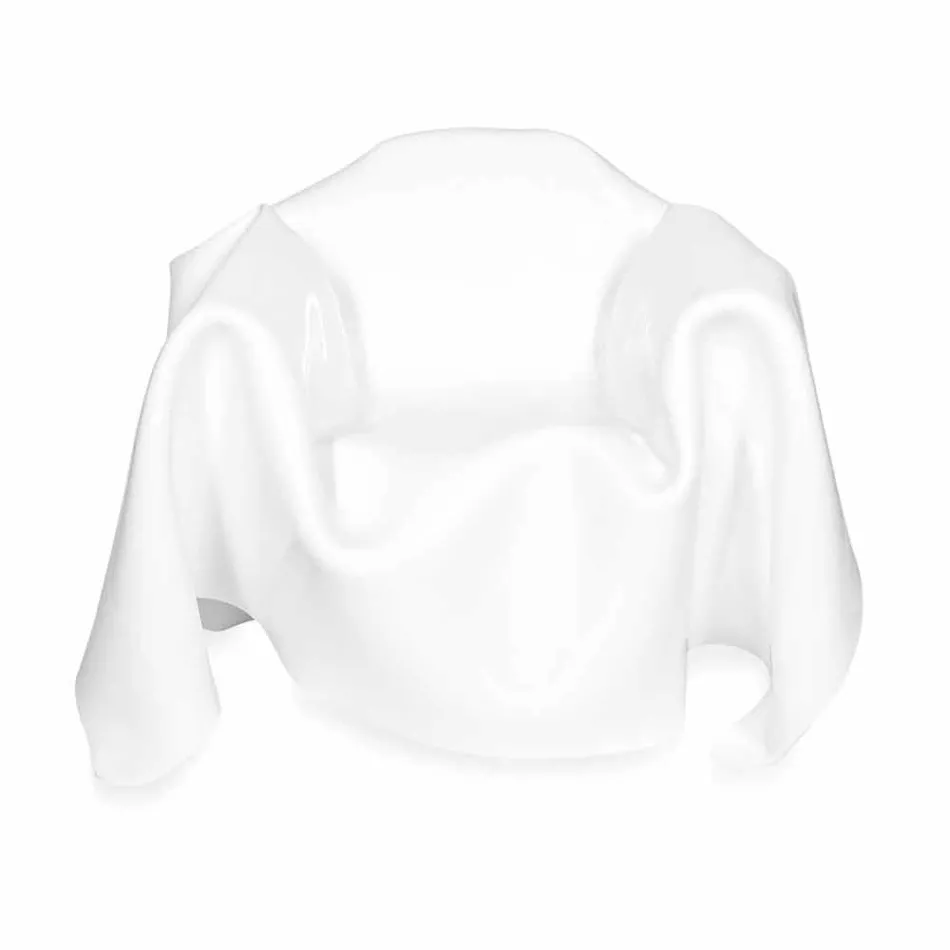 Sillón de diseño moderno en plexiglás blanco París, hecho en Italia. Viadurini