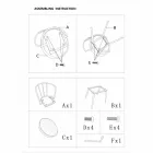 Sillón de diseño de estilo industrial en hierro y ecopiel - Pinny Viadurini