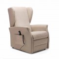 Silla elevadora con ruedas, elevador relax con 2 motores, Made in Italy - Daphne
