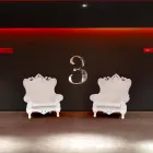 Sillón elegante de color Slide polietileno Queen Of Love hecho en Italia Viadurini