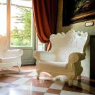Sillón elegante de color Slide polietileno Queen Of Love hecho en Italia Viadurini
