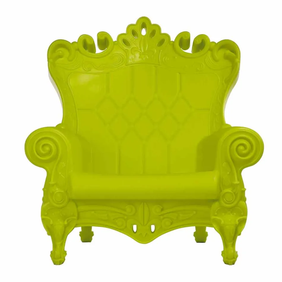 Sillón elegante de color Slide polietileno Queen Of Love hecho en Italia Viadurini