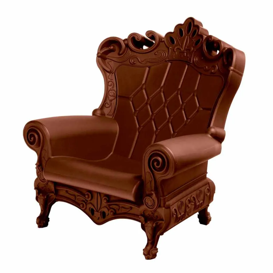 Sillón elegante de color Slide polietileno Queen Of Love hecho en Italia Viadurini