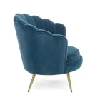 Sillón De Salón Tapizado Elegante Efecto Terciopelo 3 Acabados - Geppy Viadurini