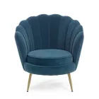 Sillón De Salón Tapizado Elegante Efecto Terciopelo 3 Acabados - Geppy Viadurini