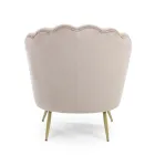 Sillón De Salón Tapizado Elegante Efecto Terciopelo 3 Acabados - Geppy Viadurini