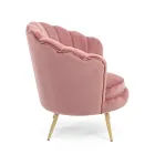 Sillón De Salón Tapizado Elegante Efecto Terciopelo 3 Acabados - Geppy Viadurini