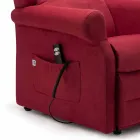 Sillón eléctrico con funciones Lift & Relax con 2 motores Made in Italy - Marlene Viadurini