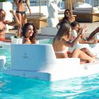 silla de la piscina flotante en doble sesión Trona Magnum Viadurini