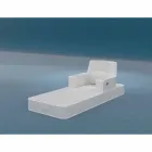 Flotante de lujo sillón Trona diseño blanco, fabricado en Italia Viadurini