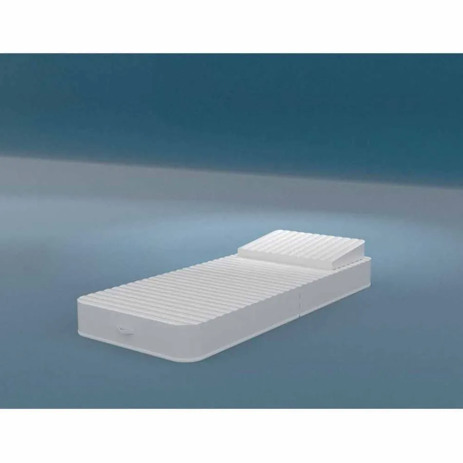 Flotante de lujo sillón Trona diseño blanco, fabricado en Italia Viadurini