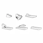 Flotante de lujo sillón Trona diseño blanco, fabricado en Italia Viadurini