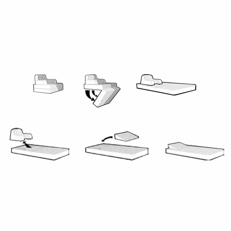 Flotante de lujo sillón Trona diseño blanco, fabricado en Italia Viadurini