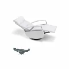 sillón giratorio 2 modernos motores de diseño realizados en Italia Cassia Viadurini