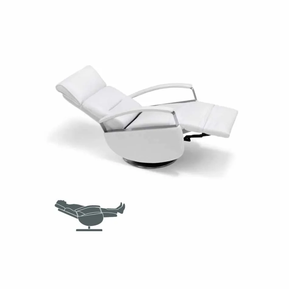 sillón giratorio 2 modernos motores de diseño realizados en Italia Cassia Viadurini