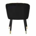 Sillón Tapizado en Madera y Tela de Diseño Moderno - Maddy Viadurini