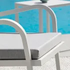 Sillón de jardín apilable en acero Made in Italy 2 piezas - Aberdeen Viadurini