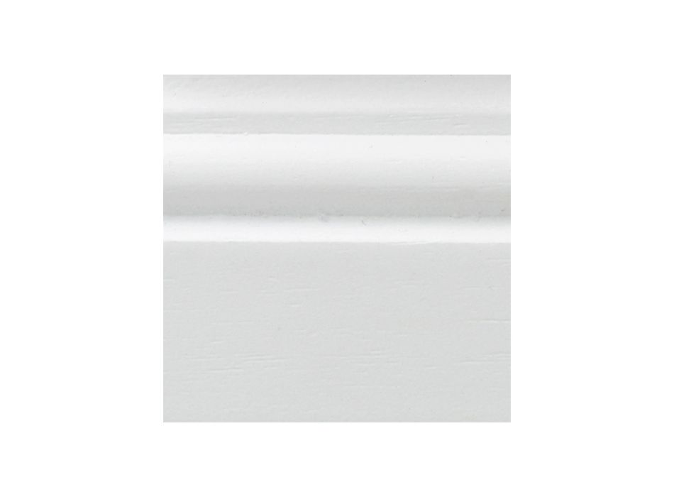 Sillón de piel sintética blanca y estructura de madera lacada en blanco Made in Italy - Onyx Viadurini