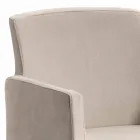 Sillón de cuero y piel sintética de diseño moderno Omega, hecho en Italia Viadurini