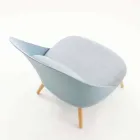 Sillón en madera, tela y polipropileno moderno hecho en Italia Perugia Viadurini