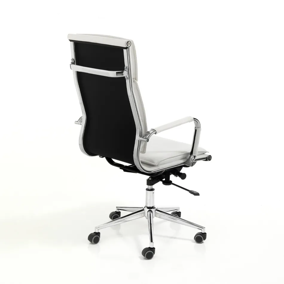 Sillón de Piel Sintética en 3 Acabados Diferentes - Neón Viadurini