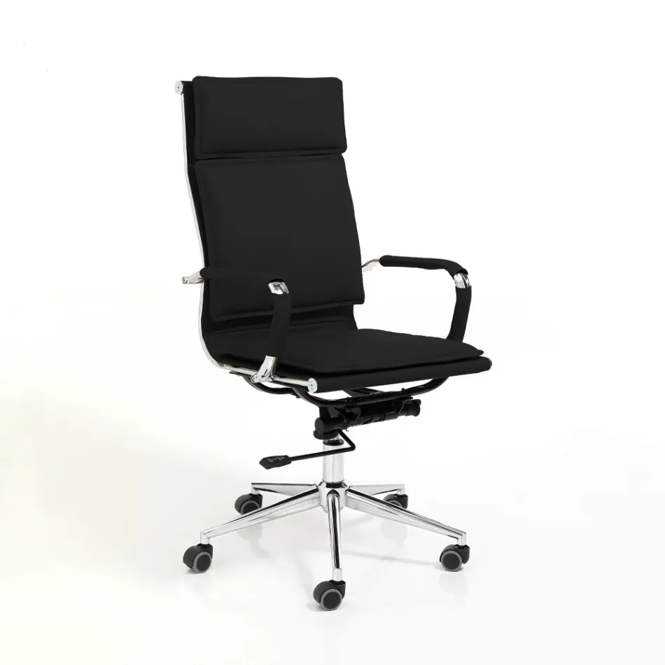 Sillón de Piel Sintética en 3 Acabados Diferentes - Neón Viadurini