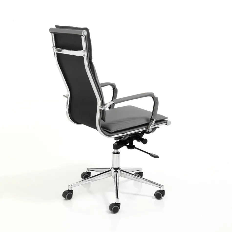 Sillón de Piel Sintética en 3 Acabados Diferentes - Neón Viadurini