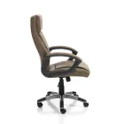 Sillón en Piel Sintética Efecto Envejecido - Rodio Viadurini