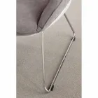 Sillón en polipropileno blanco y cojín gris abedul suave Viadurini