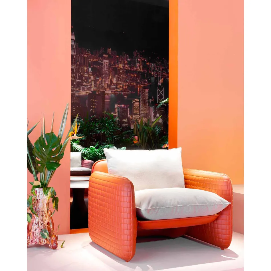 Sillón con cojines impermeables, para exteriores - Mara Slide Viadurini