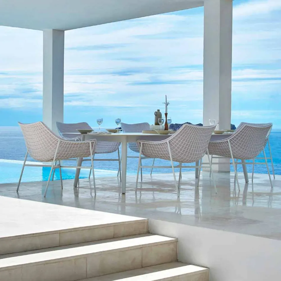 Varaschin Summer Modern Garden Lounge Lounge en Acero Viadurini