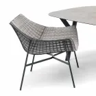 Varaschin Summer Modern Garden Lounge Lounge en Acero Viadurini