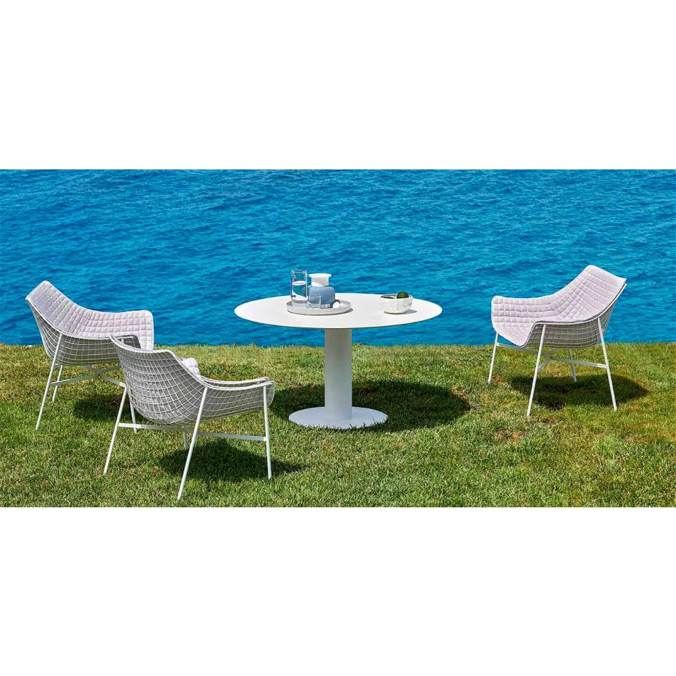 Varaschin Summer Modern Garden Lounge Lounge en Acero Viadurini