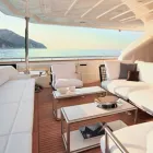 Sillón de diseño moderno en acero y PVC negro o blanco para exterior - Ontario2 Viadurini