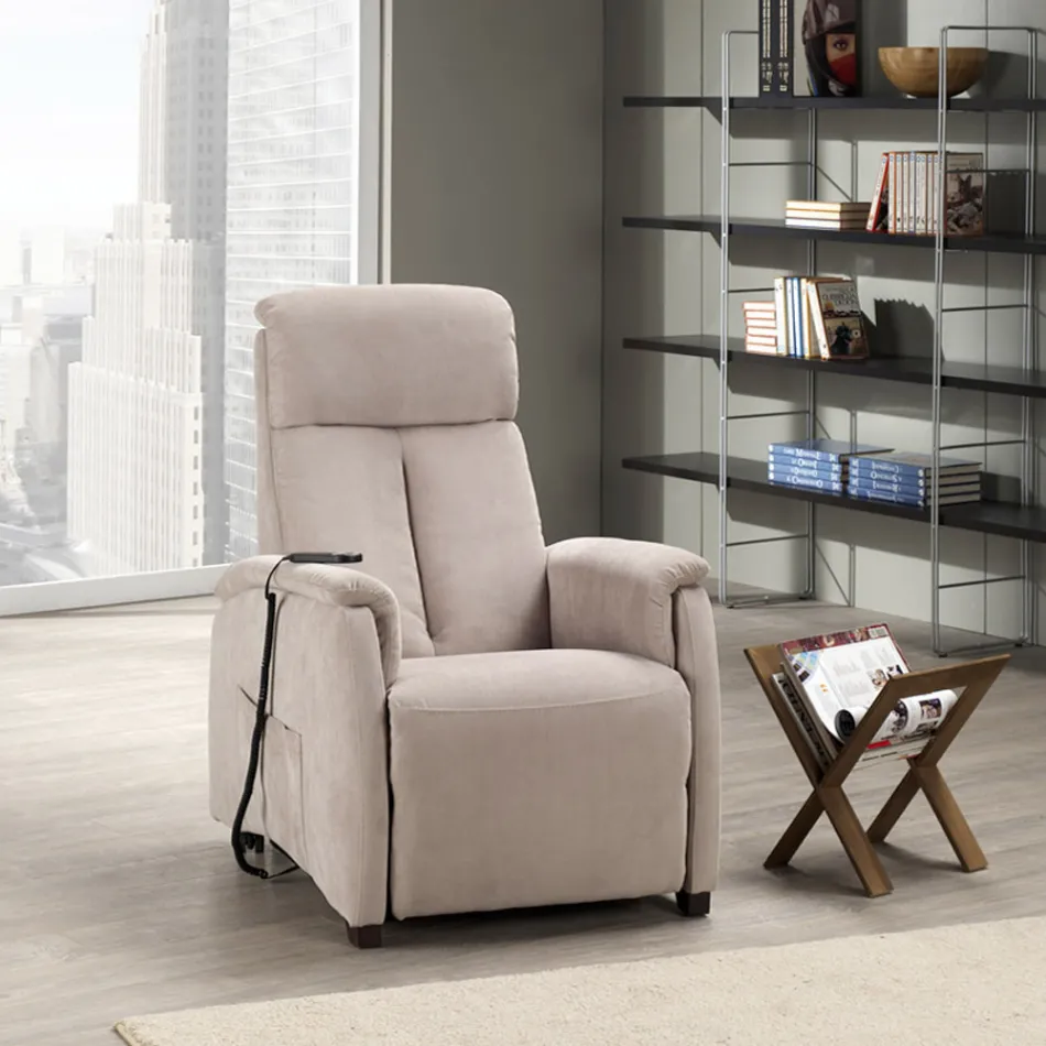 Sillón elevador motorizado Via Venezia con dos motores Viadurini