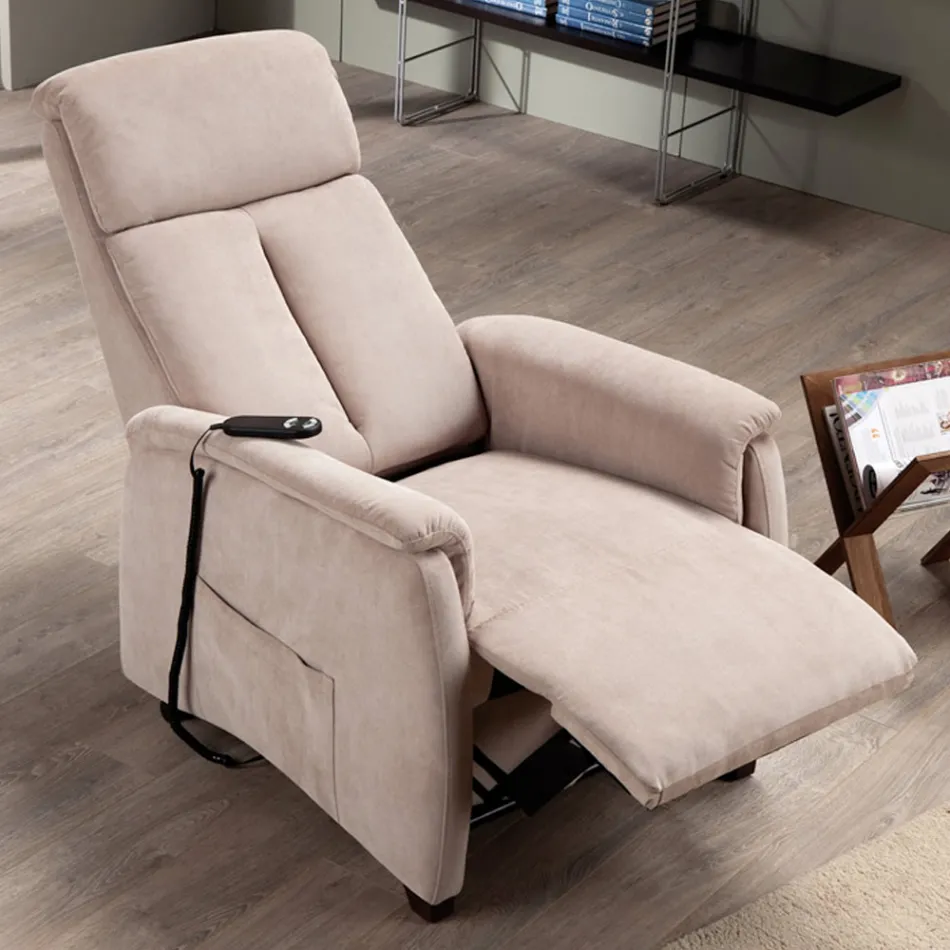 Sillón elevador motorizado Via Venezia con dos motores Viadurini