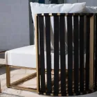 Sillón Outdoor en Aluminio y Cuerdas de Diseño de Lujo 3 Acabados - Julie Viadurini
