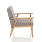 Sillón de Madera Maciza de Pino - Xenón Viadurini